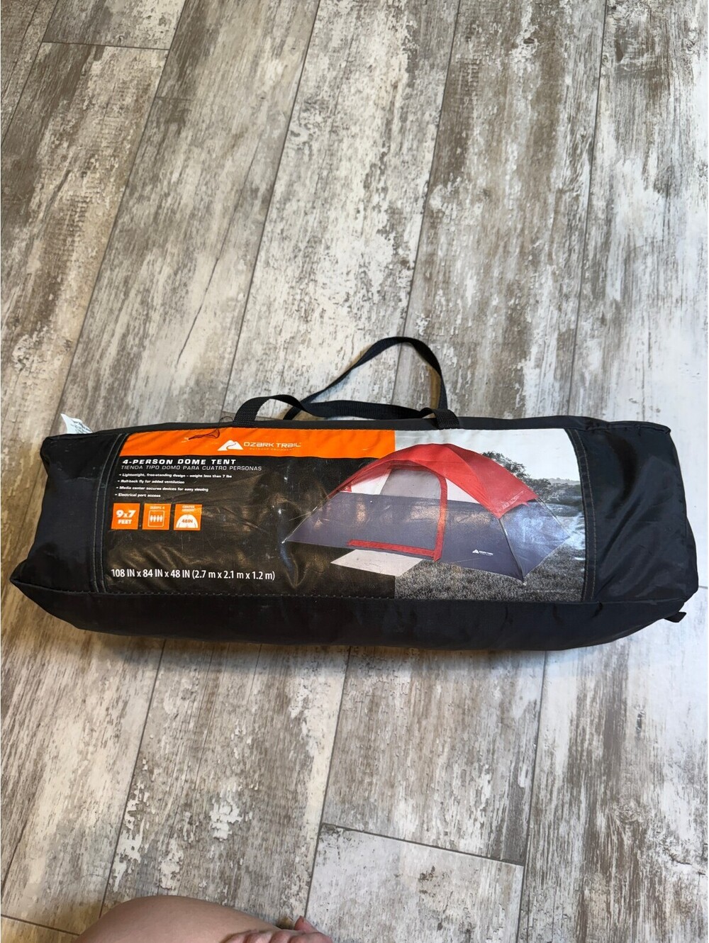 Ozark Trail 4 Person Dome Tent 9x7 Camping Tent Carry Bag